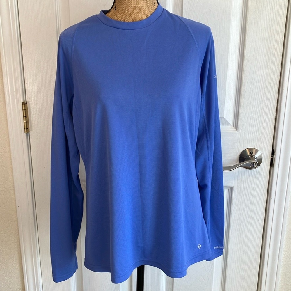 Columbia Insect Blocker Long Sleeve crewneck blue XL women’s Top hiking